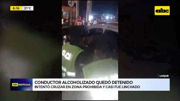 Video: Hermano de concejala de Luque quedó detenido tras atropellar zona comercial - ABC Noticias - ABC Color