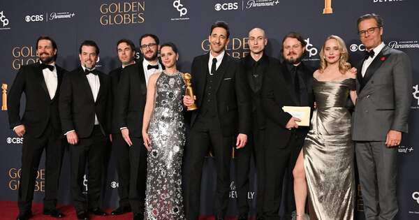 La Nación / “El Brutalista” y “Emilia Pérez” sacaron ventaja en los Globos de Oro