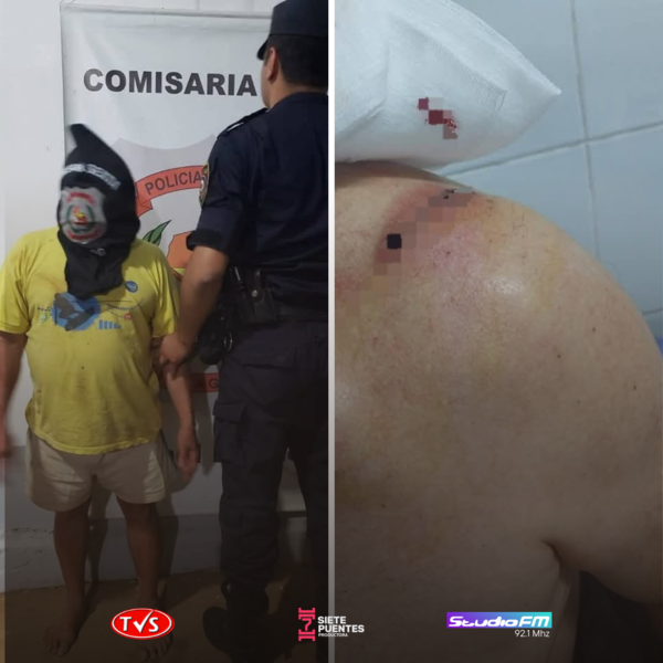 CONFLICTO FAMILIAR EN CORONEL BOGADO DEJA UN HERIDO Y UN DETENIDO - TVS