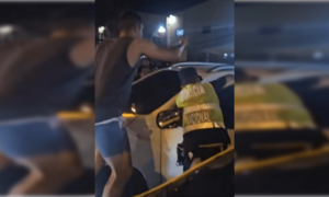 Hijo de exdiputado embistió alcoholizado a barrera de la PMT y comerciantes en Luque