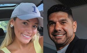 ¡La primera foto oficial de Néstor Ortigoza con la exnovia de Maradona!