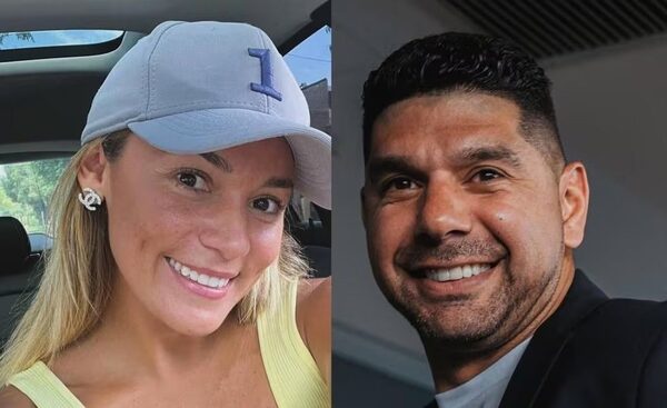 ¡La primera foto oficial de Néstor Ortigoza con la exnovia de Maradona!