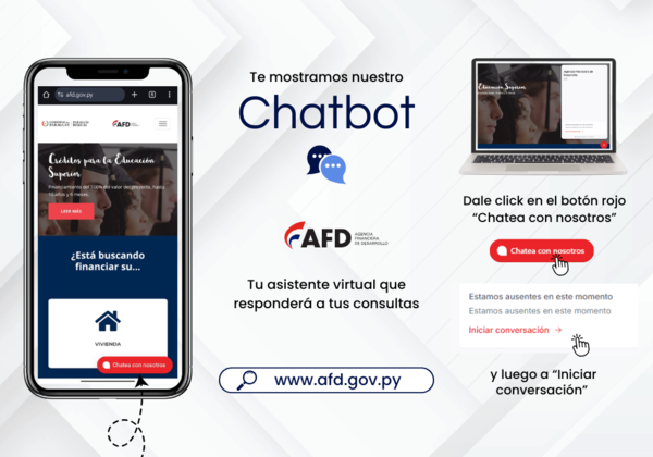 AFD moderniza su atención al público con un nuevo Chatbot en su página web - .::Agencia IP::.