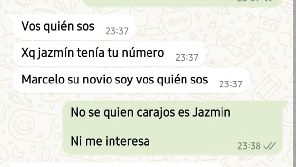 Encontró contacto de un tal “Pako” en celu de su novia y armó guyryry