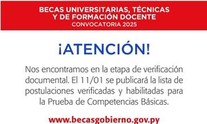 Se inició el proceso de revisión documental de postulaciones a las Becas del Gobierno 2025