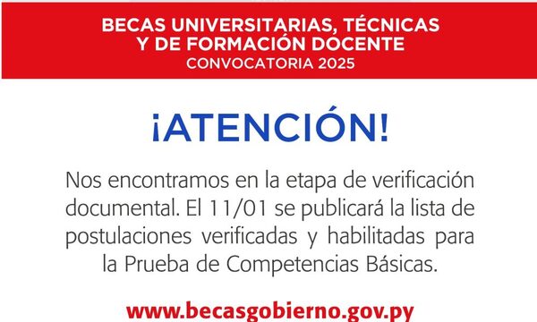 Se inició el proceso de revisión documental de postulaciones a las Becas del Gobierno 2025