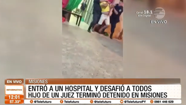 Un hombre entró a un hospital y desafío a todos