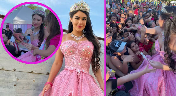 [VÍDEO] ¡Laurys fue "Hada Madrina" por los Reyes Magos en Paraguari!
