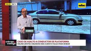 Video: detienen a dos presuntos autores del asalto a un conductor de plataformas en el Bañado Sur - Crimen y castigo - ABC Color