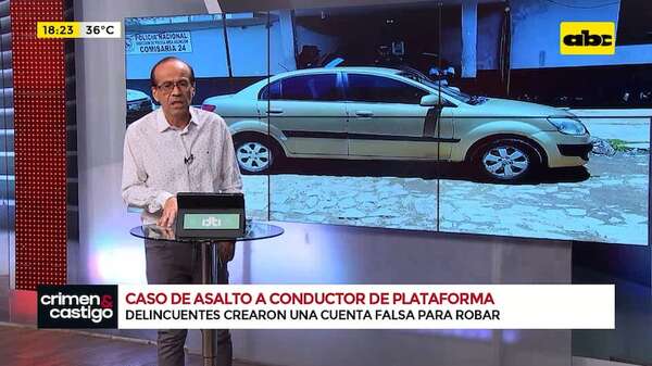 Video: detienen a dos presuntos autores del asalto a un conductor de plataformas en el Bañado Sur - Crimen y castigo - ABC Color