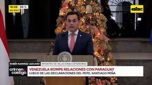 Venezuela rompe relaciones con Paraguay: así se pronunció la Cancillería de nuestro país - Crimen y castigo - ABC Color