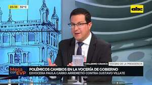 “Asumir un cargo público es asumir un rol político”: polémico cambio en Vocería de Gobierno - Mesa de Periodistas - ABC Color