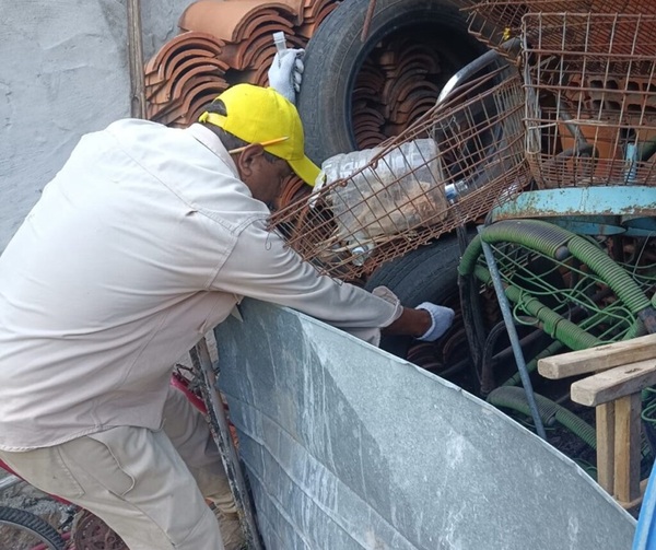 Realizan minga ambiental en San Bernardino por un verano sin mosquitos - .::Agencia IP::.