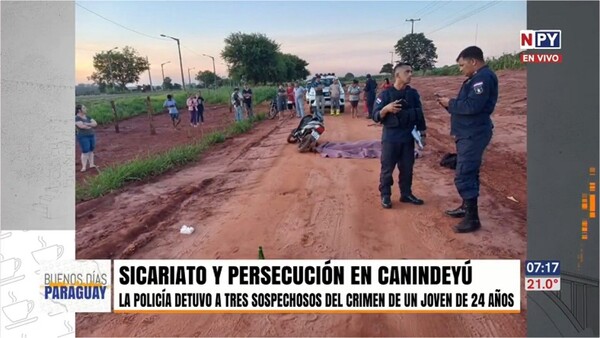 Sicariato, persecución y tiroteo en intento de liberación de detenidos en Canindeyú