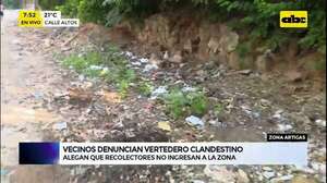 Vecinos denuncian vertedero clandestino en zona de Tablada - Nacionales - ABC Color