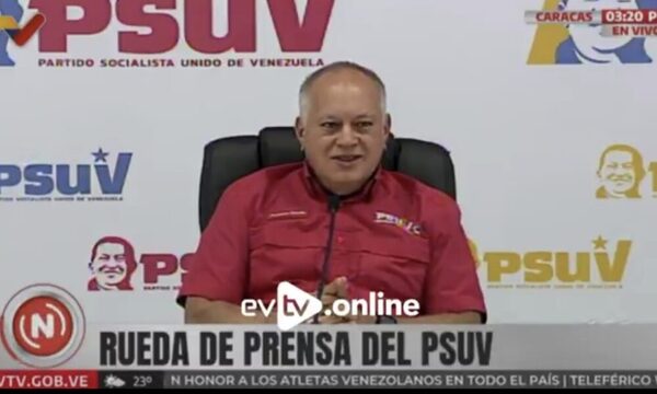 Diosdado Cabello acusa a Paraguay de deber dinero a Venezuela