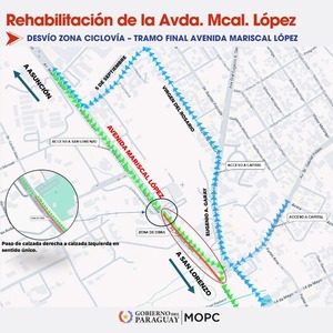 Este miércoles inician las primeras intervenciones de mejoramiento integral de la Avda. Mariscal López - .::Agencia IP::.