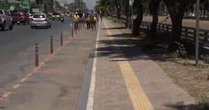 La Nación / Habilitan vereda inclusiva en un tramo de 14 kilómetros en Luque