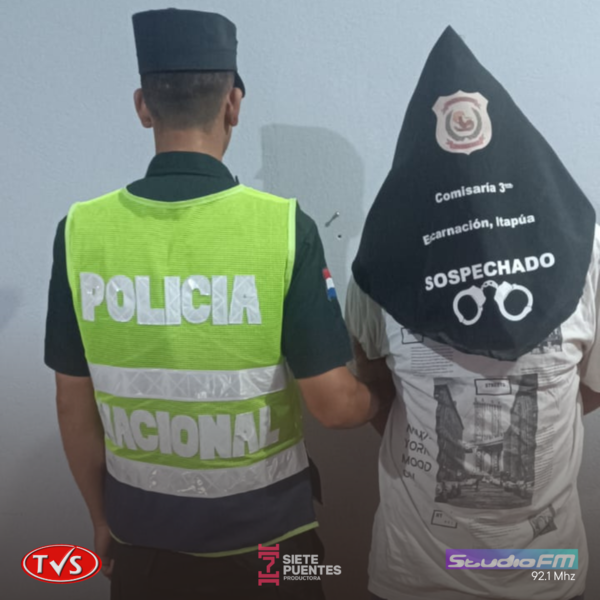 HOMBRE BAJO EFECTOS DEL ALCOHOL AMENAZA A SU HERMANO CON UN MACHETE EN ENCARNACIÓN - TVS