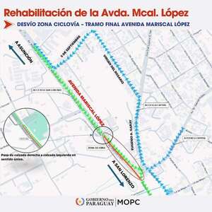 Obras en la avenida Mariscal López: ¿cuándo inician y qué tramos se verán afectados? - Nacionales - ABC Color