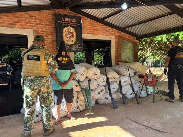 Durante un operativo en Colonia Maracaná, SENAD incautó más de 7 toneladas de droga - Unicanal
