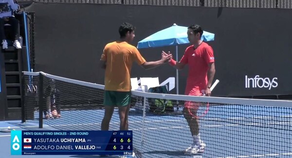 Versus / Dani Vallejo arrancó bien, pero se despidió del Australia Open