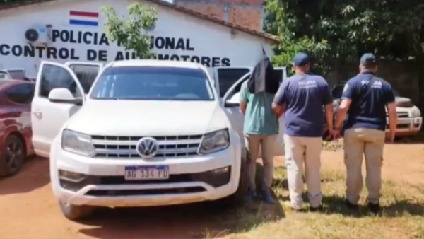 Quedó detenido por robar su propia camioneta