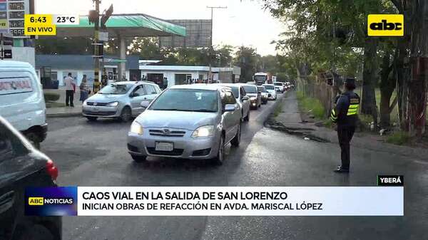 Video: Inician obras en la Avda. Mariscal López y el tránsito se vuelve más complicado - ABC Noticias - ABC Color