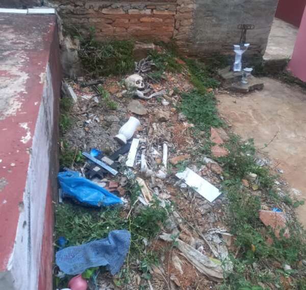 Macabro: restos humanos a cielo abierto en cementerio de Asunción - Nacionales - ABC Color
