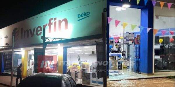 DELINCUENTES ROBAN DOS LOCALES EN PLENO CENTRO DE HOHENAU - Itapúa Noticias