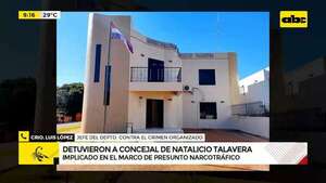 Concejal detenido por supuestamente encabezar esquema de tráfico internacional de drogas  - ABC Noticias - ABC Color