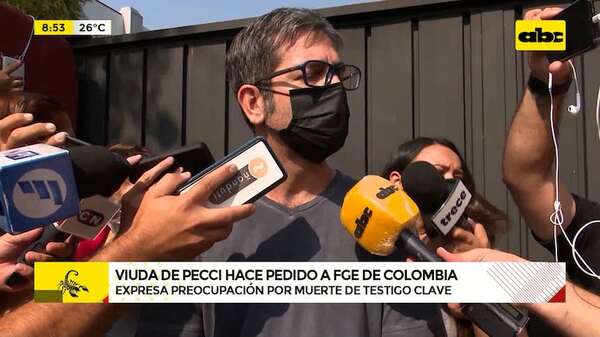Esposa de Marcelo Pecci pide reunión con representantes de la Justicia de Colombia - ABC Noticias - ABC Color
