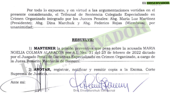 A Ultranza Py: Por insuficientes garantías, acusadas seguirán con prisión preventiva