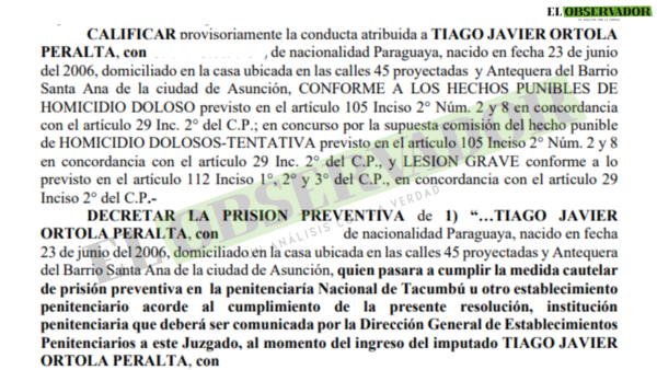 Remiten a la cárcel a presunto miembro del Clan Rotela