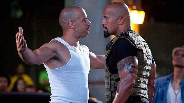 “Todo amor…”: Vin Diesel tuvo un incómodo momento con “La Roca”