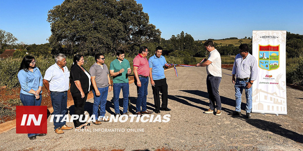HOHENAU INAUGURA EMPEDRADO EN LA CALLE LUIS A. HERRERA - Itapúa Noticias