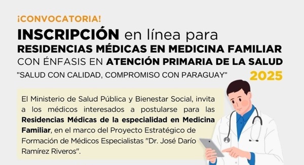Autorizan proceso de selección para médicos residentes en Medicina Familiar