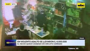 Violento asalto en Ñemby: delincuentes se llevaron G. 6.000.000   - ABC Noticias - ABC Color