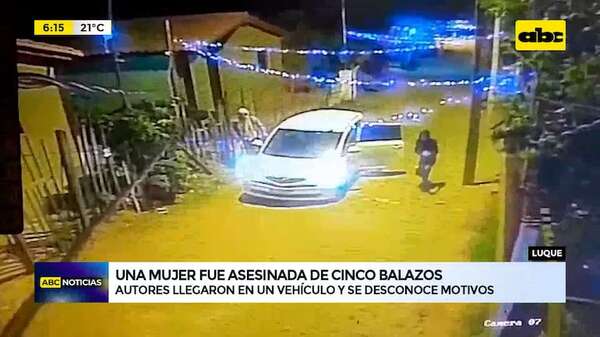 Luque: una mujer fue asesinada de cinco balazos frente a su vivienda - ABC Noticias - ABC Color
