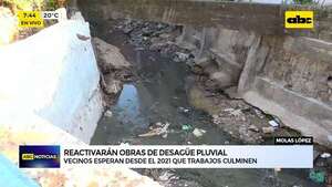 Video: Reactivan obras de desagüe pluvial en Molas López - ABC Noticias - ABC Color