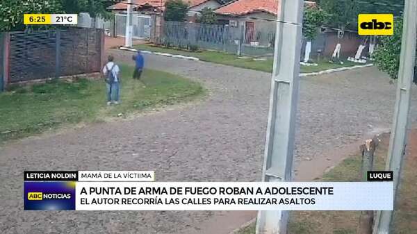 Robos a plena luz del día en Luque: a punta de arma le arrebataron el celular a un adolescente - ABC Noticias - ABC Color