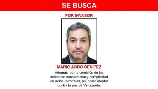 Venezuela: buscan a Mario Abdo y otros expresidentes por “invasores” y “conspiración”