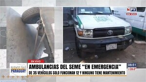 Ambulancias del SEME en tacos por falta de mantenimiento