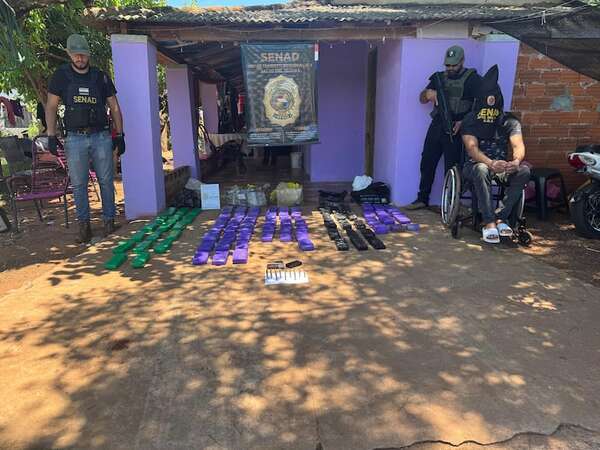 Cae presunto traficante con discapacidad en inquilinato de Saltos del Guairá - Policiales - ABC Color