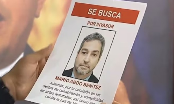 Venezuela emite carteles de "se busca" contra Mario Abdo y otros expresidentes latinoamericanos - OviedoPress