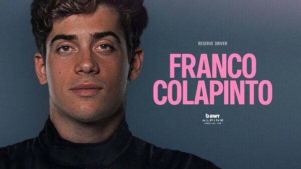 Versus / Franco Colapinto fue presentado como piloto de reserva de Alpine