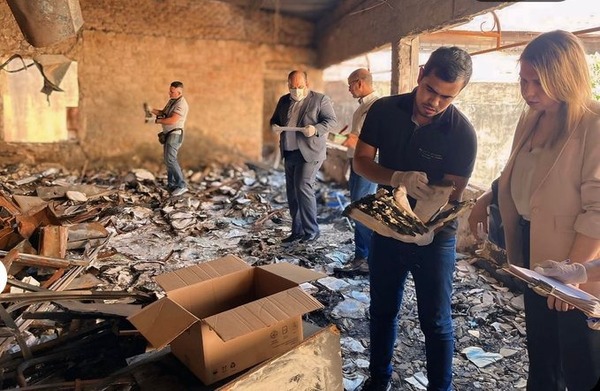 Fiscalía realiza diligencia en la Caja de Jubilados Municipales afectada por incendio - ADN Digital