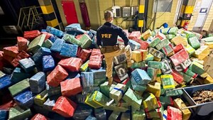 Policía brasileña incautó 444 toneladas de drogas en Paraná durante el 2024