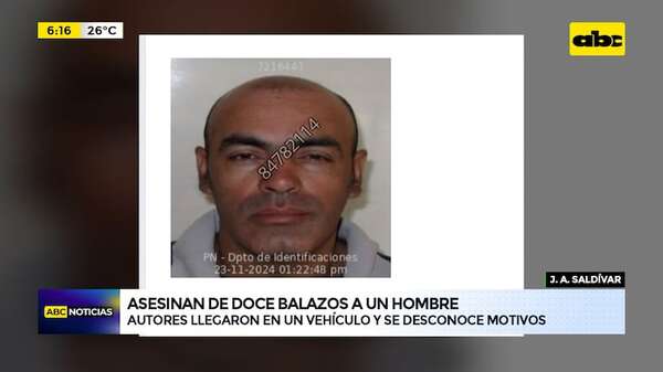 J. Augusto Saldívar: Un hombre fue asesinado de doce balazos frente a su casa - ABC Noticias - ABC Color