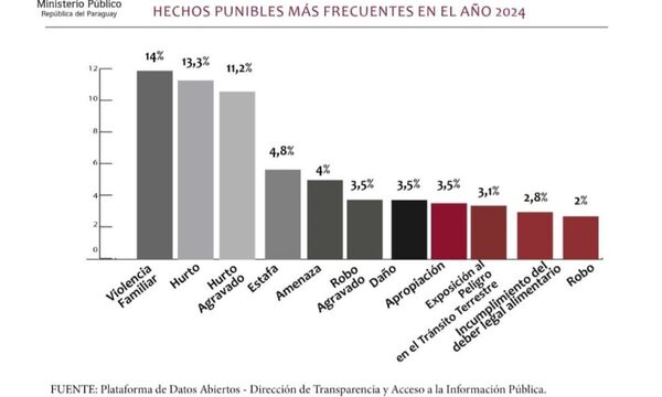En el 2024, los hechos punibles más denunciados fueron violencia familiar, hurto y estafa – Diario TNPRESS